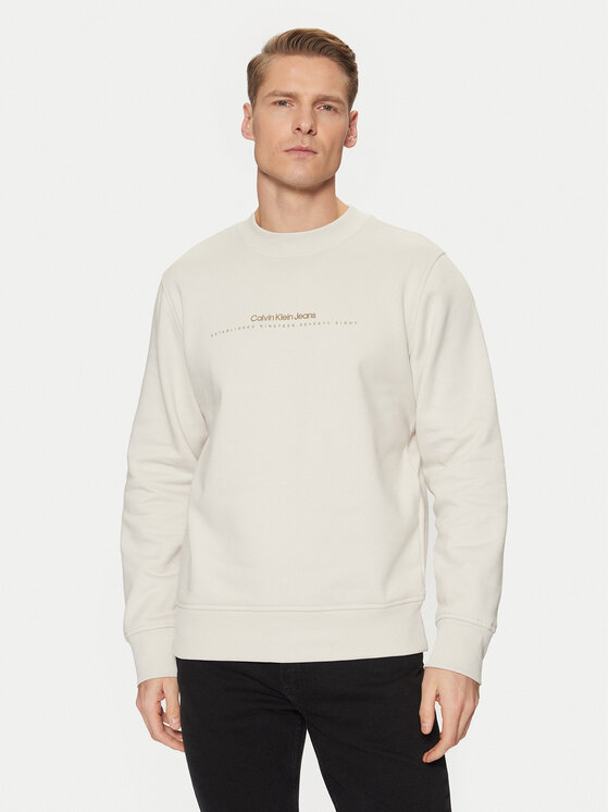 

Толстовка обычного кроя Minimal Logo J30J327119 Calvin Klein Jeans, бежевый