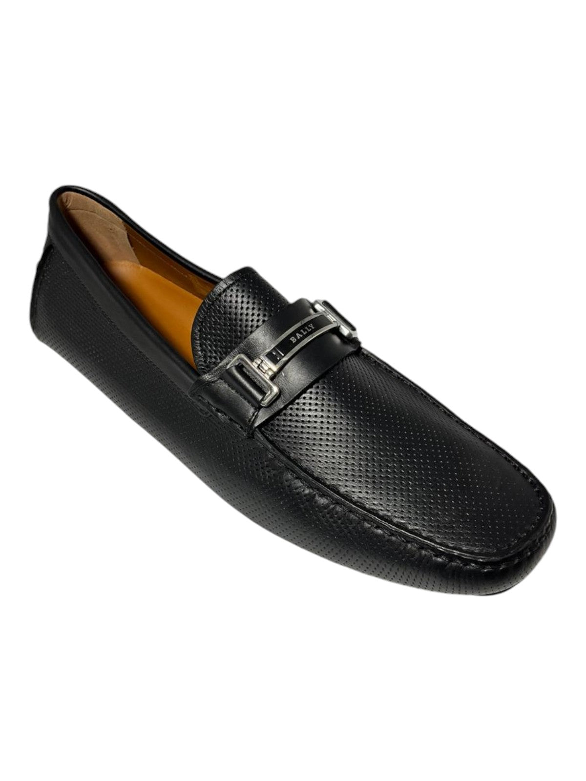 

Bally Drulio 6211255 Мужские черные перфорированные кожаные мокасины