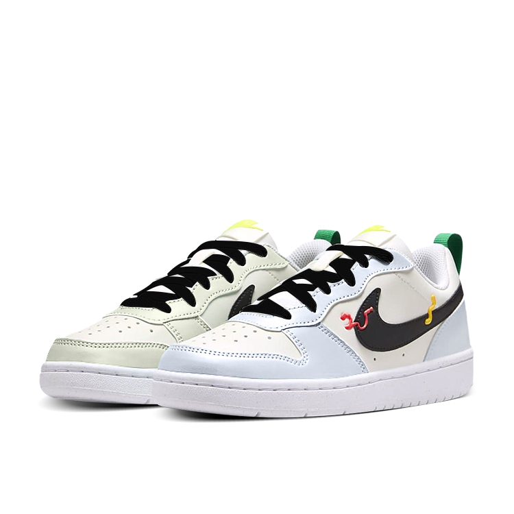

Nike Court Borough Sonata Blue Green Mismatched low top детские скейтбординг кроссовки blue green mismatched unisex