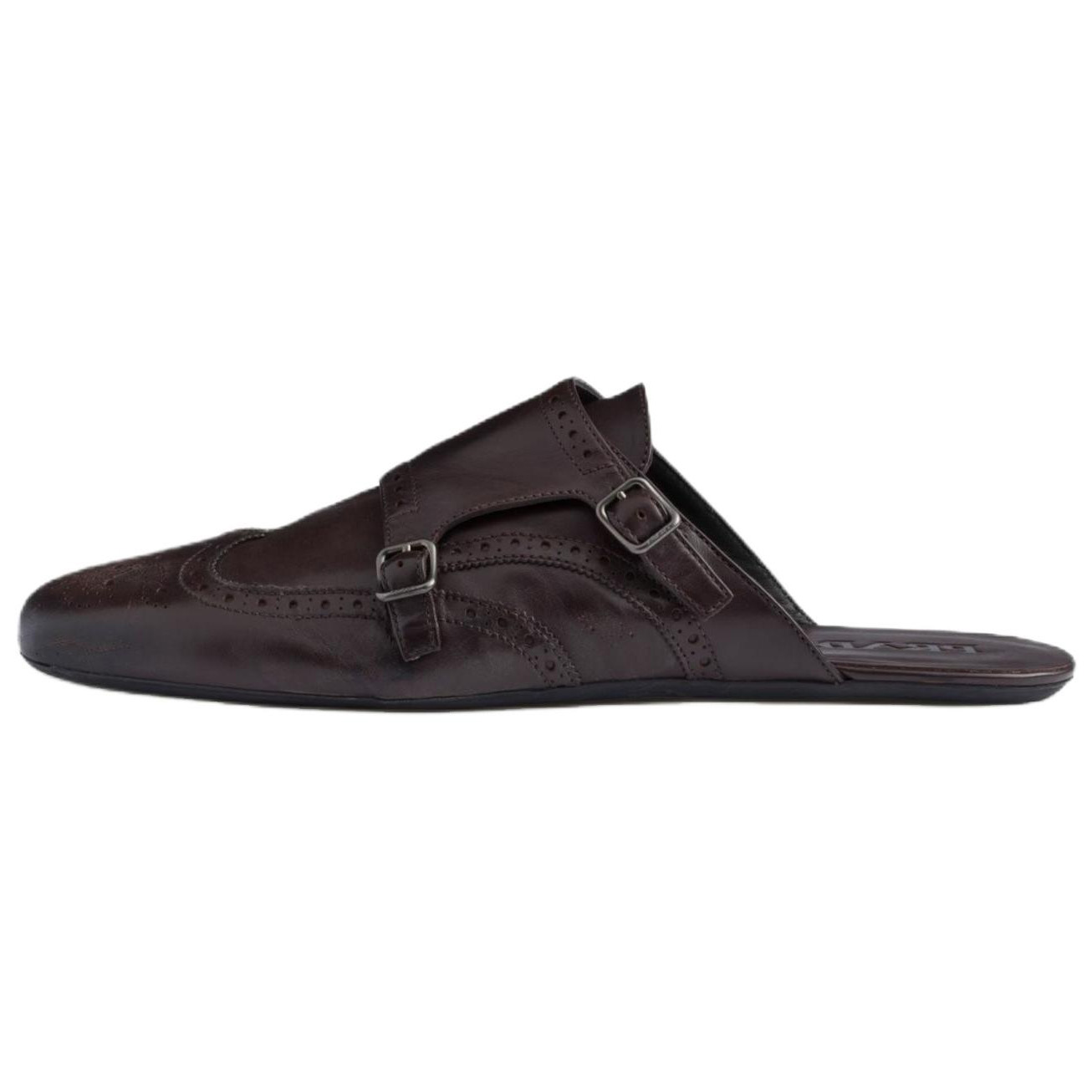 

PRADA Тапочки мужские с закрытым носком коричневые