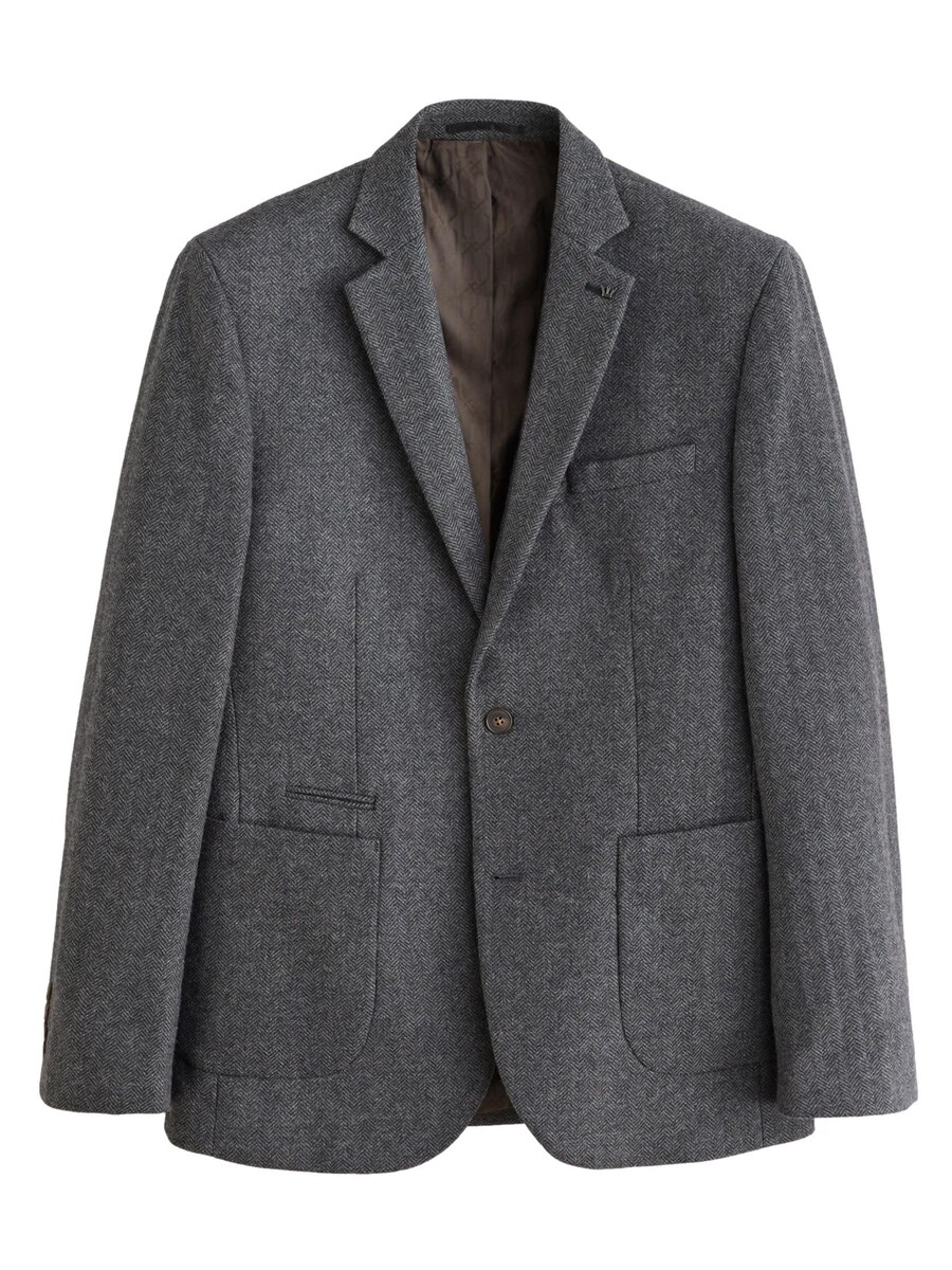 

Приталенный пиджак Next, цвет Grey/Dark grey