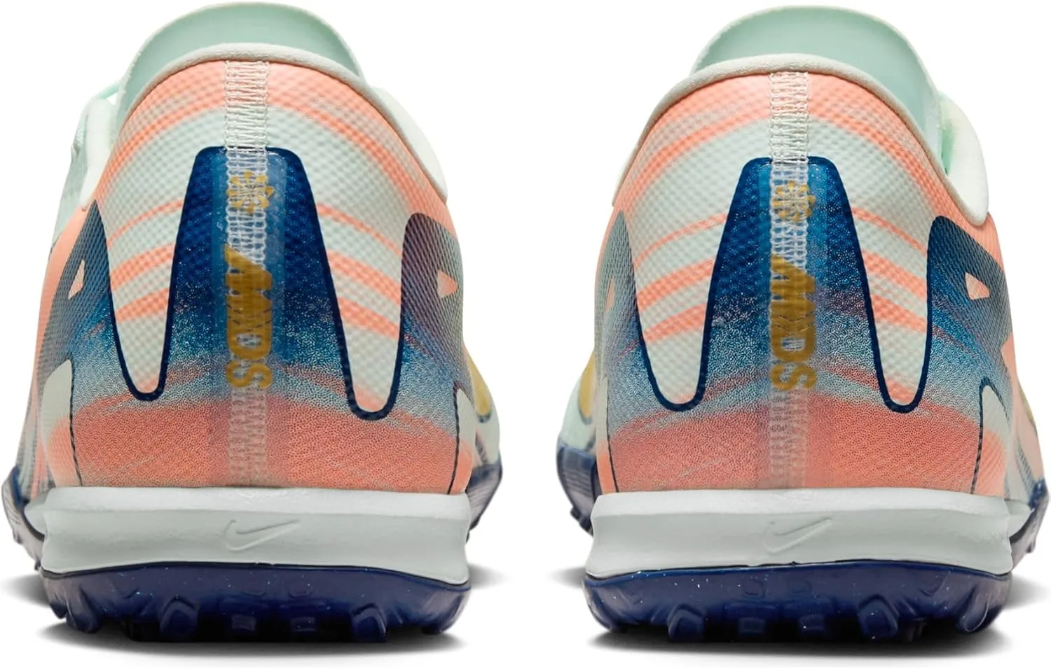 Мужские кроссовки Nike Vapor 16 Academy Mercurial Dream Speed TF с низким профилем для футбола, золотой/зеленый — фото 2