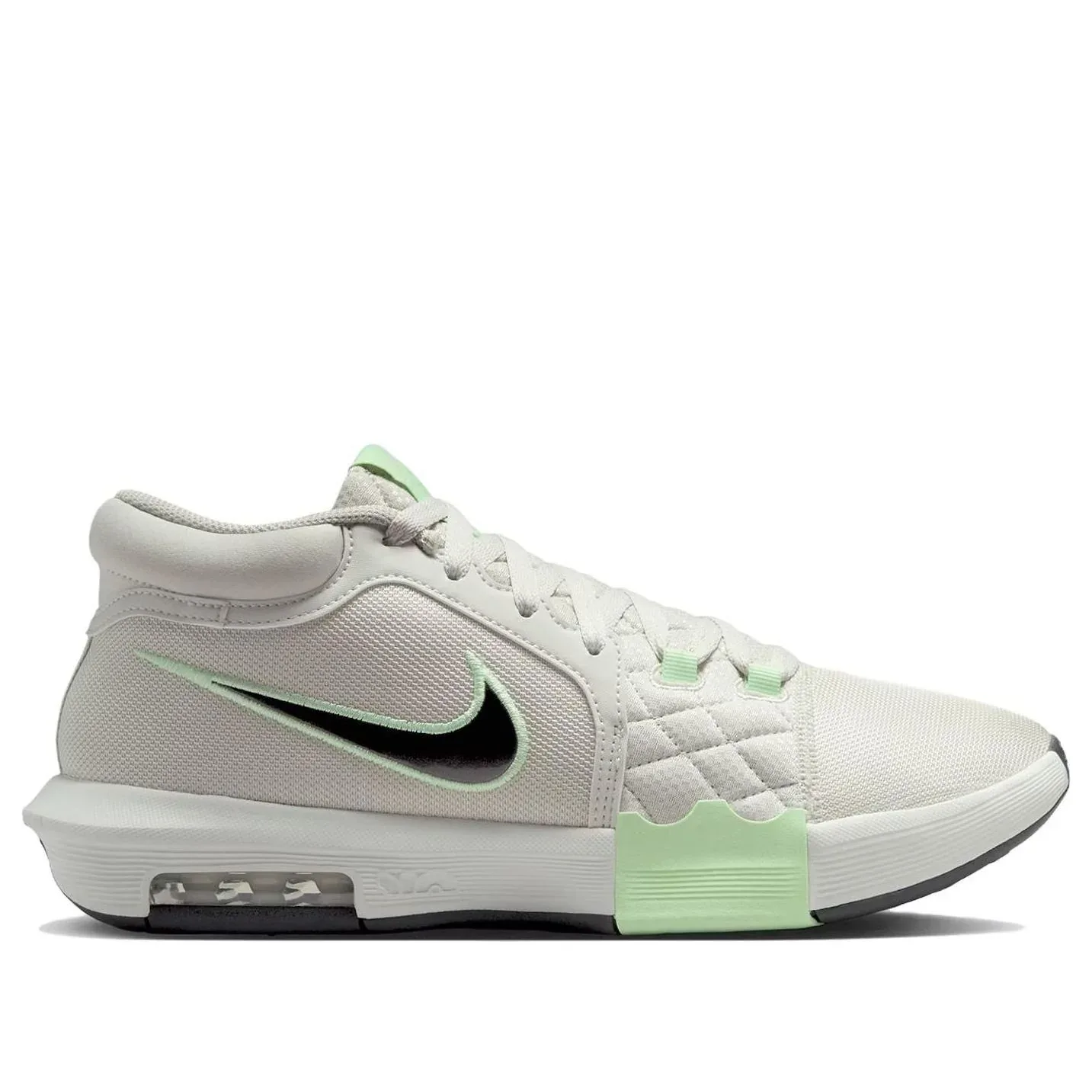 Кроссовки Nike Lebron Witenss 8 'Light Bone Vapor Green', белый — фото 2