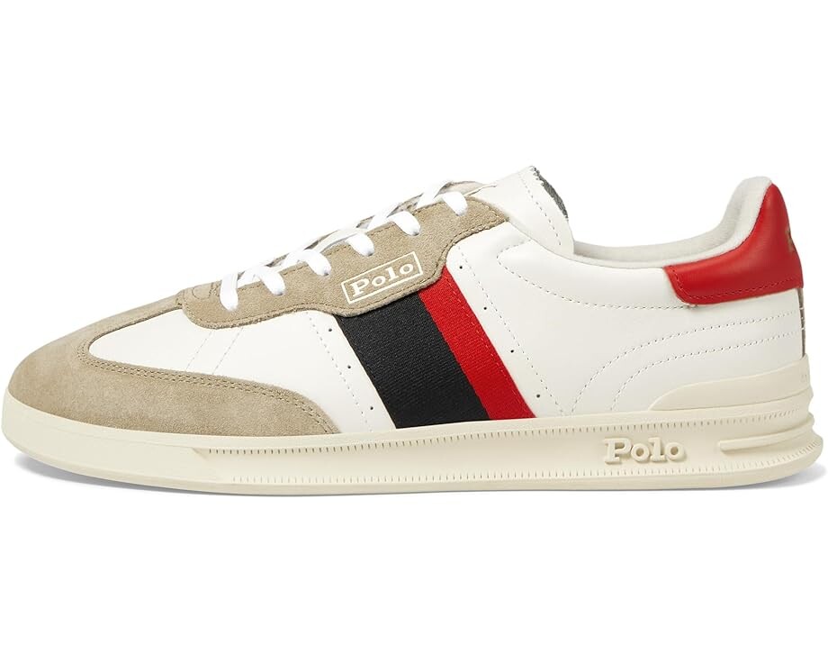 Кроссовки Polo Ralph Lauren Htr Aera, цвет Milkshake/Black/Red — фото 4