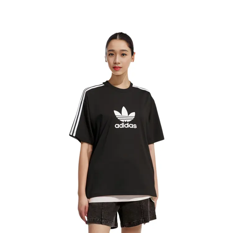 Adidas Originals Женская футболка, цвет Black — фото 4