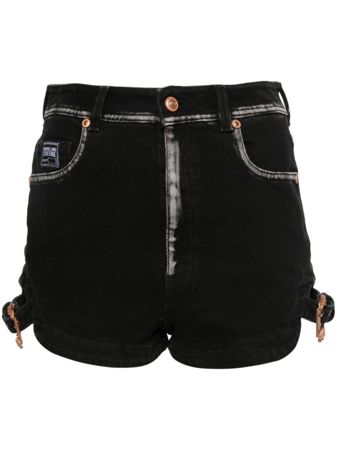 

Versace Jeans Couture джинсовые шорты с гравировкой, черный