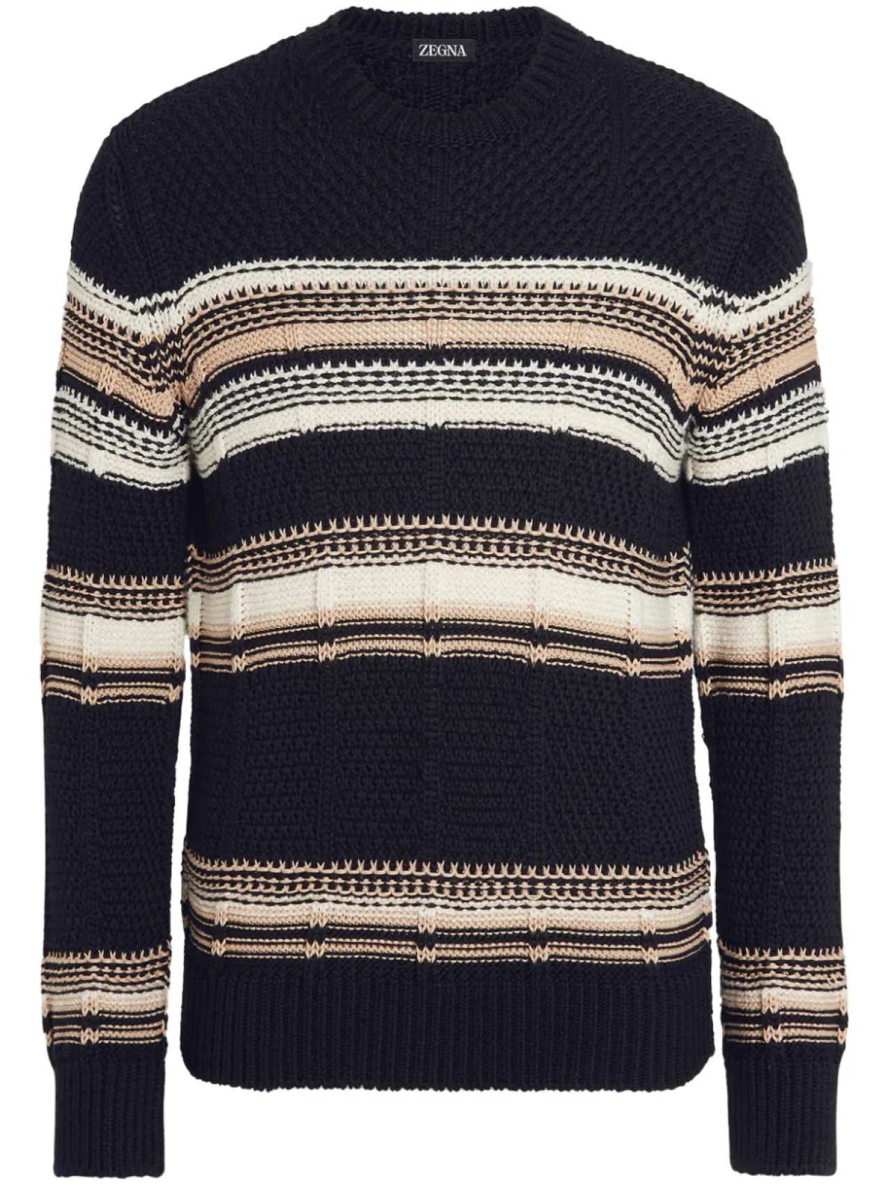

Свитер с круглым вырезом Zegna, синий