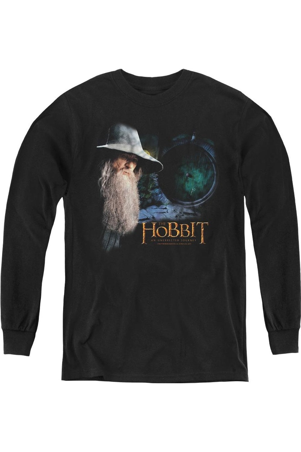 

Футболка с длинным рукавом The Hobbit The Door Youth Gildan, черный