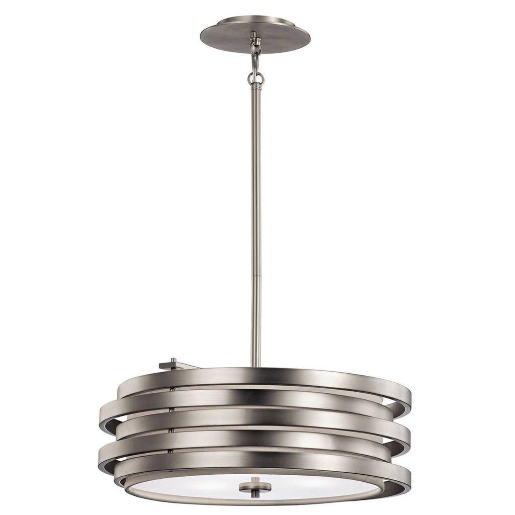 

Подвесной светильник Roswell, матовый никель, 3 лампочки Elstead Lighting
