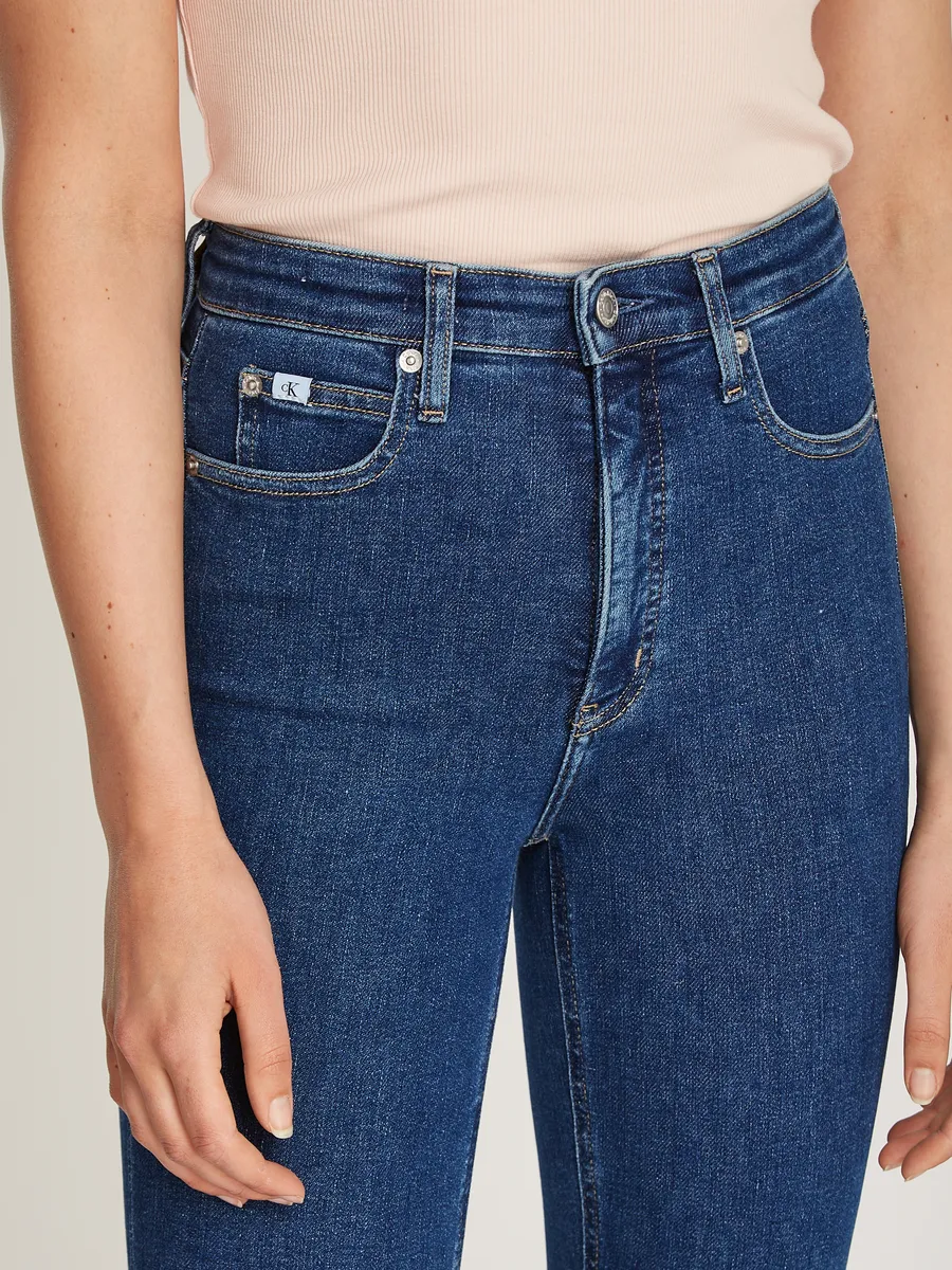 

Джинсы скинни Calvin Klein Jeans "HIGH RISE SKINNY", модель с 5 карманами, джинсовый