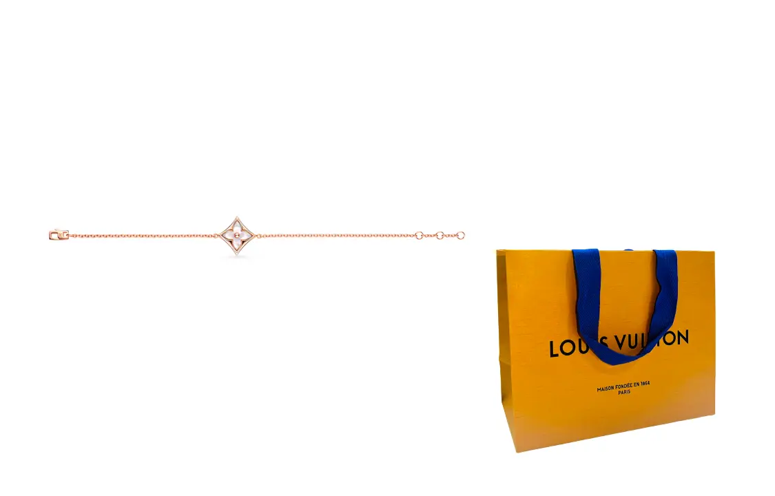 

LOUIS VUITTON Браслет Color Blossom Star розовое золото и белый перламутр