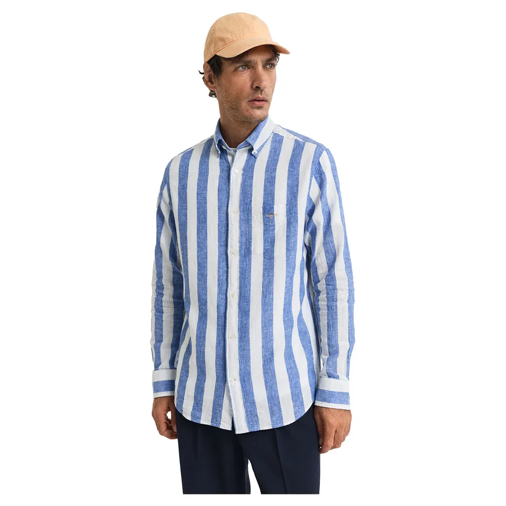 

Рубашка Gant Bold Stripe Regular Fit, синий