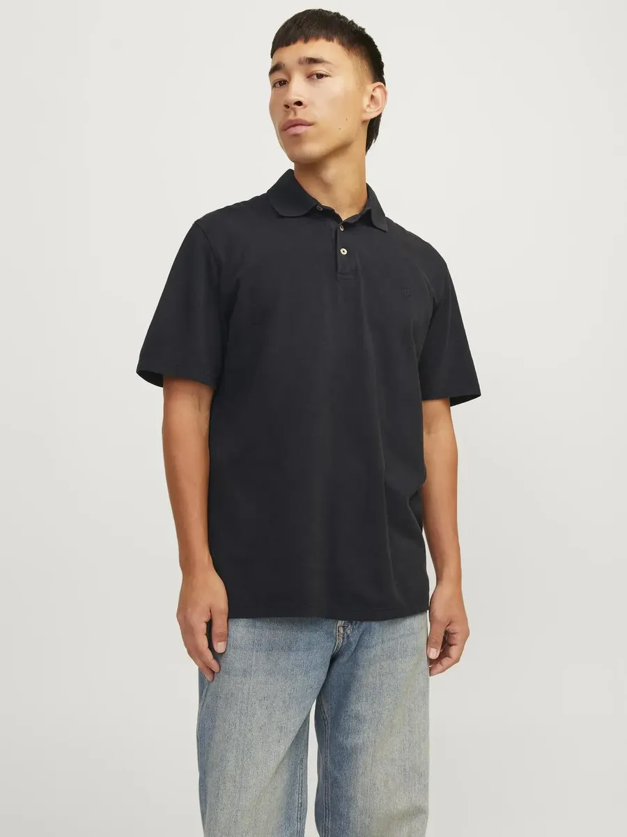 

Рубашка-поло Jack & Jones "JPRCCWILLIAM WASH SS POLO SN", черный