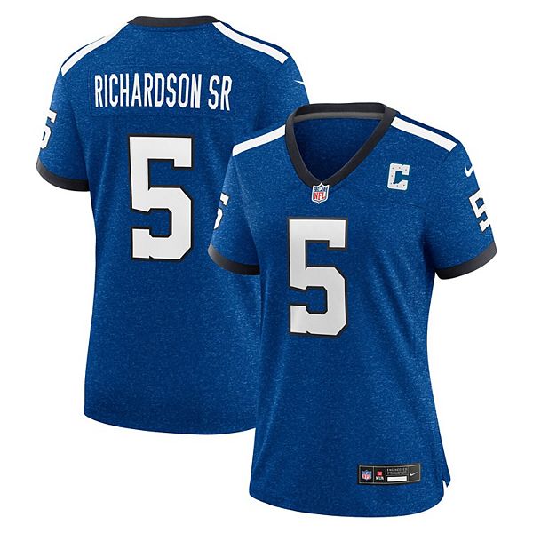 

Женская футболка Anthony Richardson Sr Royal Indianapolis Colts Alternate Indiana Nights Nike