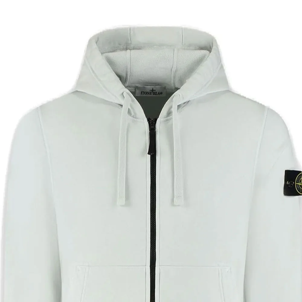 Худи на молнии STONE ISLAND, sky color — фото 4