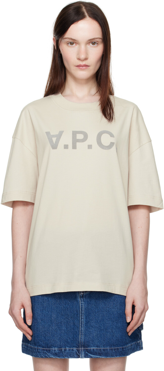 

Футболка бежевого цвета большого размера Grand 'VPC' A.P.C.