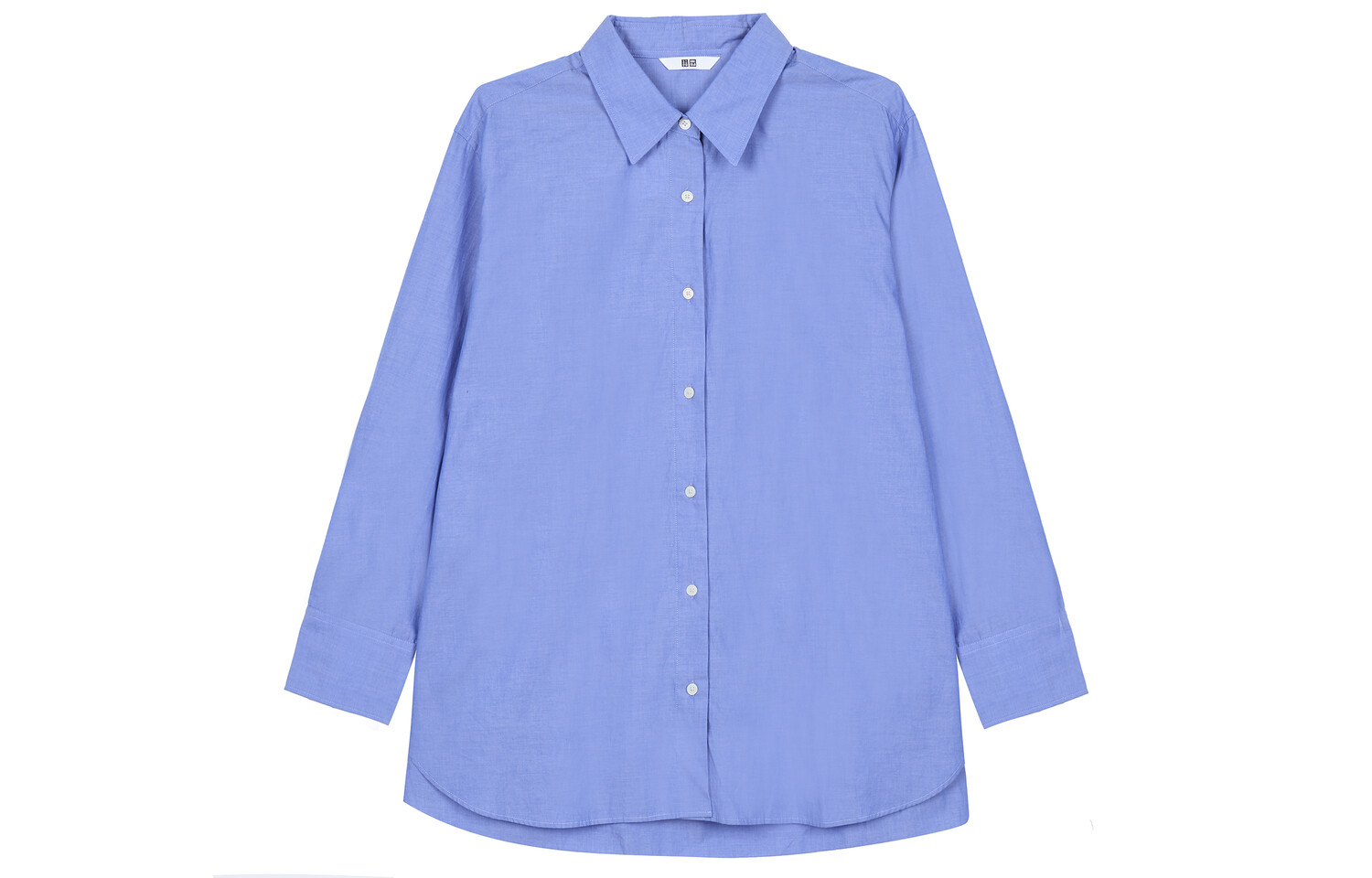 

Рубашка женская небесно-голубая Uniqlo