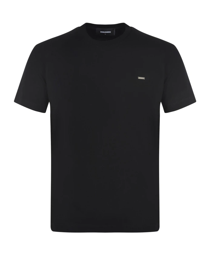 

Футболка с круглым вырезом и логотипом Dsquared2, черный