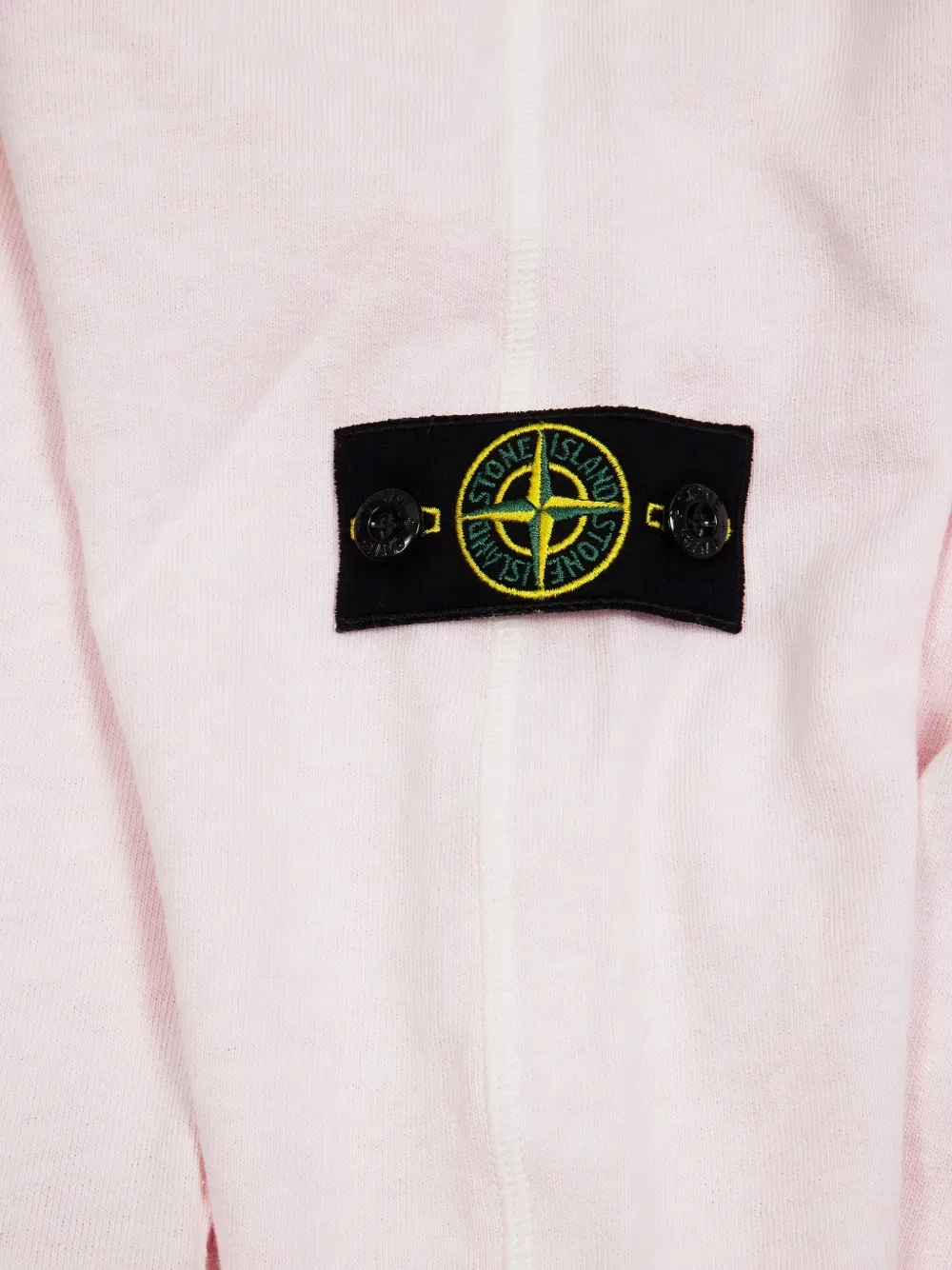 Толстовка с круглым вырезом и нашивкой Stone Island Junior, розовый — фото 3