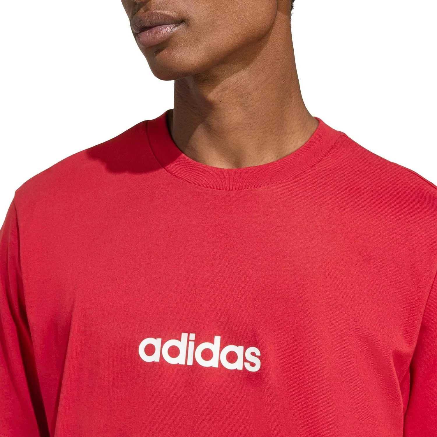 Футболка Adidas Originals Regular Fit, Maroon/White — фото 4