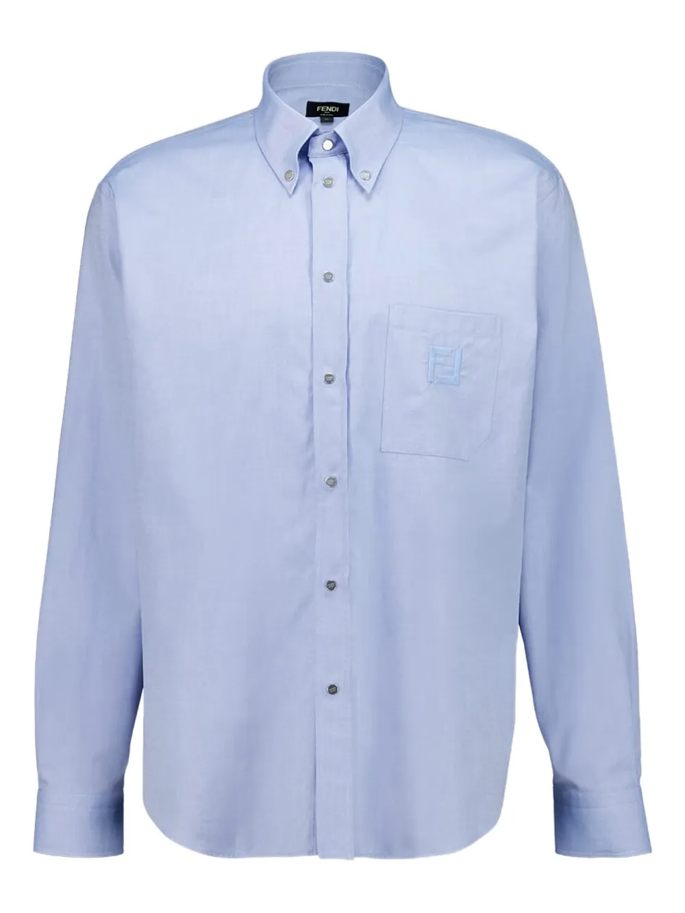 

Рубашка с длинными рукавами на пуговицах Fendi, синий
