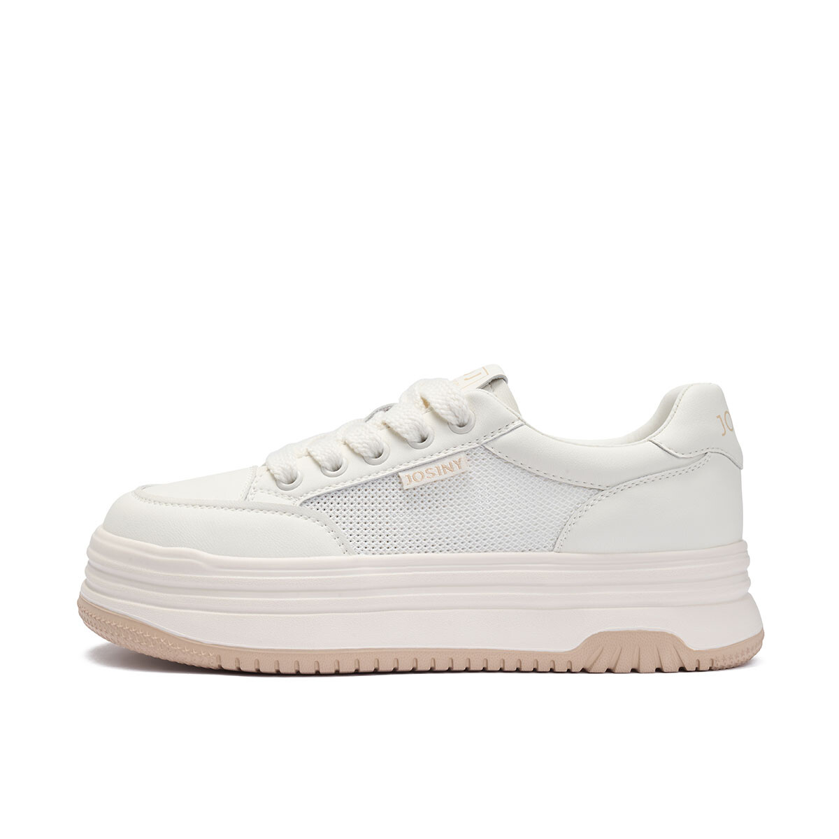 

Кеды, скейтборд обувь женская низкая Josiny, цвет Beige/Apricot