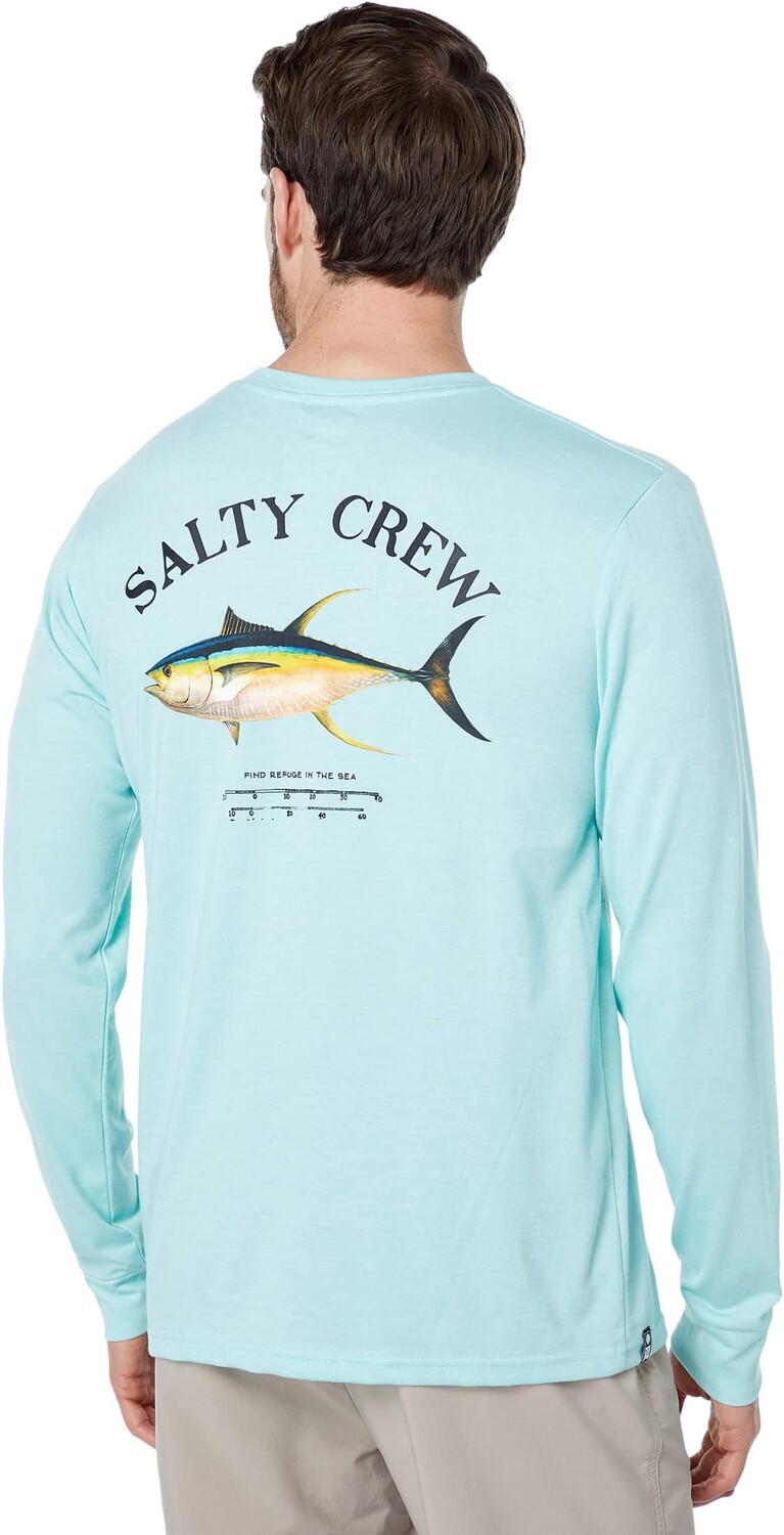 

Футболка Salty Crew Ahi Mount Long Sleeve Tech Tee, цвет Sea Foam