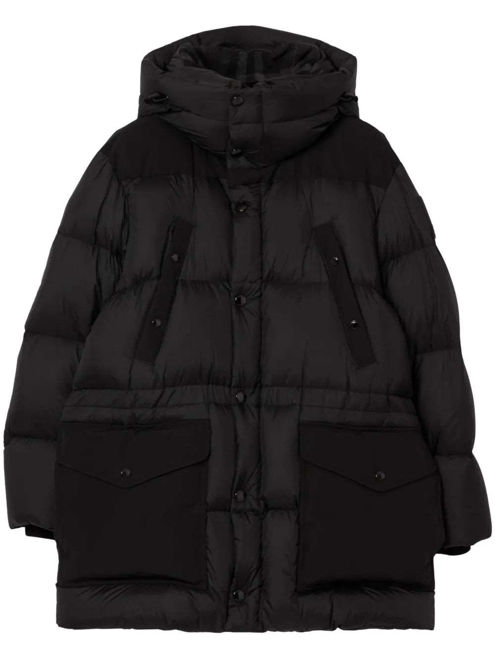 

Пуховик с карманами BURBERRY, черный