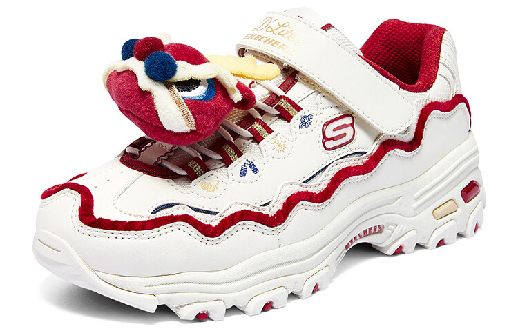 Кроссовки Skechers Kids Lifestyle Shoes GS Low-top White/Red, белый/красный — фото 3