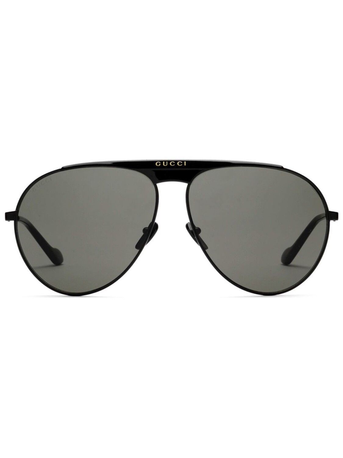 

Gucci Eyewear солнцезащитные очки-пилоты с логотипом, черный