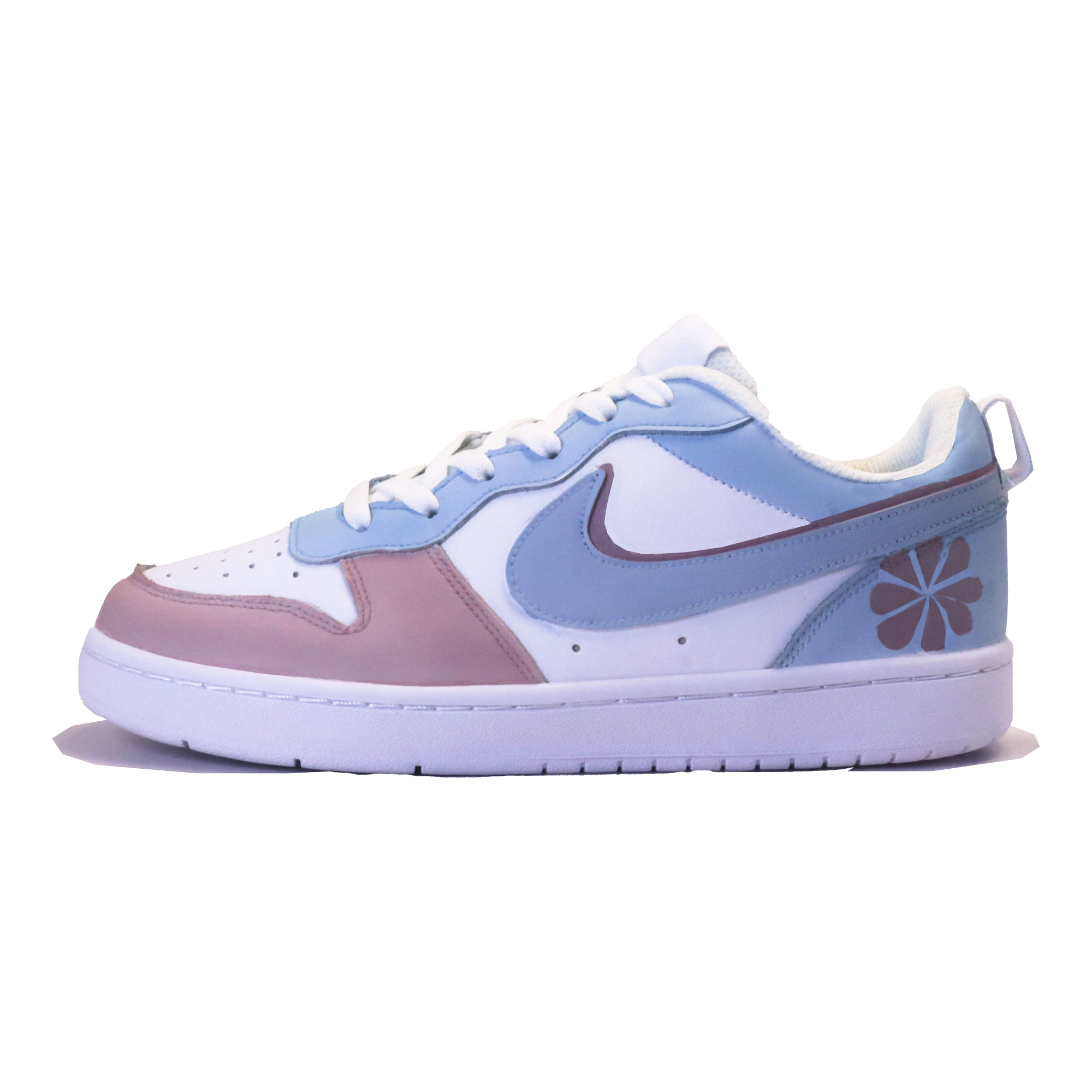 

Nike Кроссовки Court Borough Unisex низкие сине-розовые, цвет Blue Pink