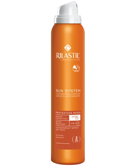 

Прозрачный спрей Rilastil Sun System - средняя защита SPF15 200 мл