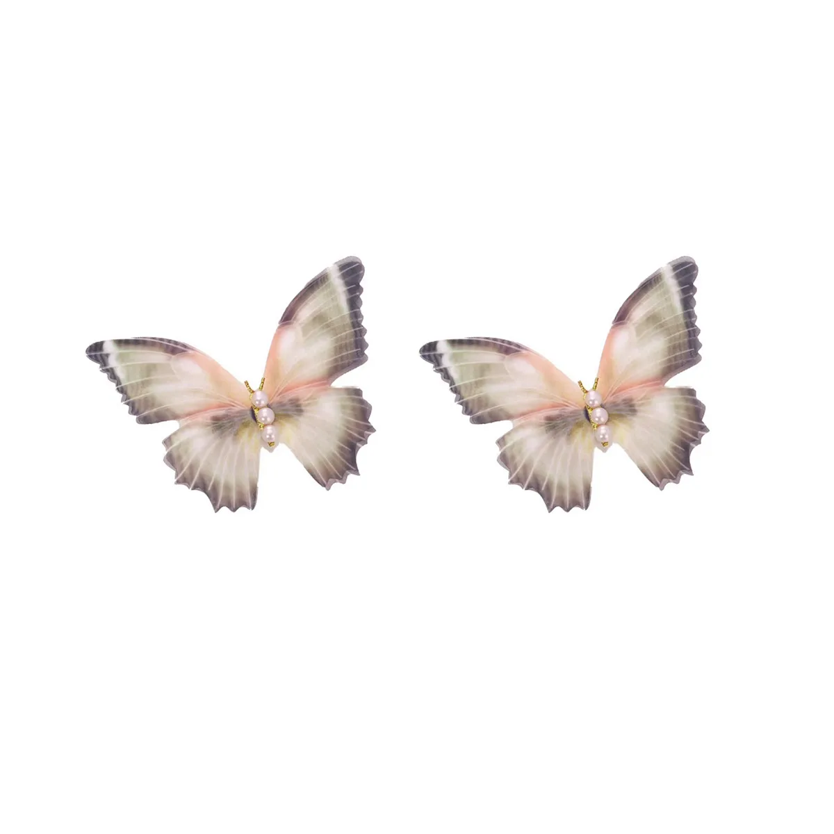 Женские заколки для волос CMFY, Multicolor Butterfly Hair Clip 2 Pack