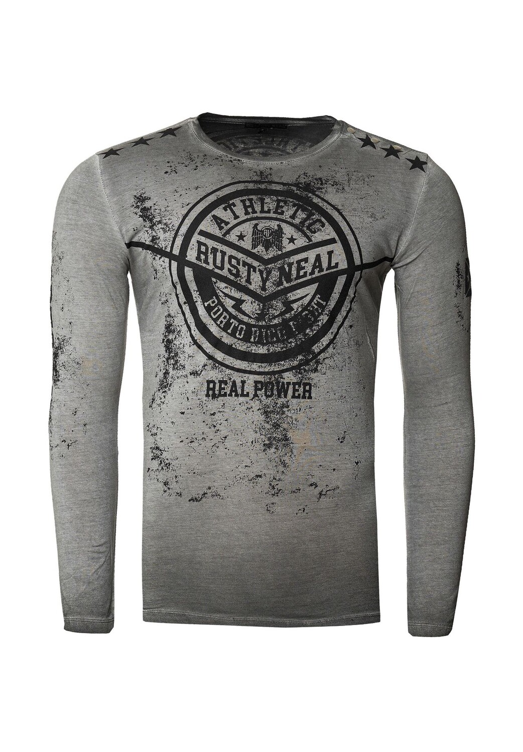 

Рубашка с длинными рукавами и великолепным принтом спереди RUSTY NEAL, антрацит