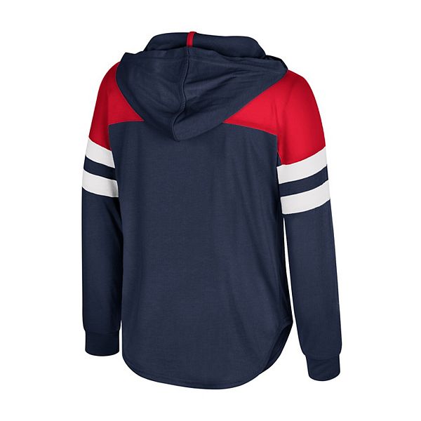Детская худи с длинным рукавом Ole Miss Rebels Reflection в синем цвете Colosseum — фото 4