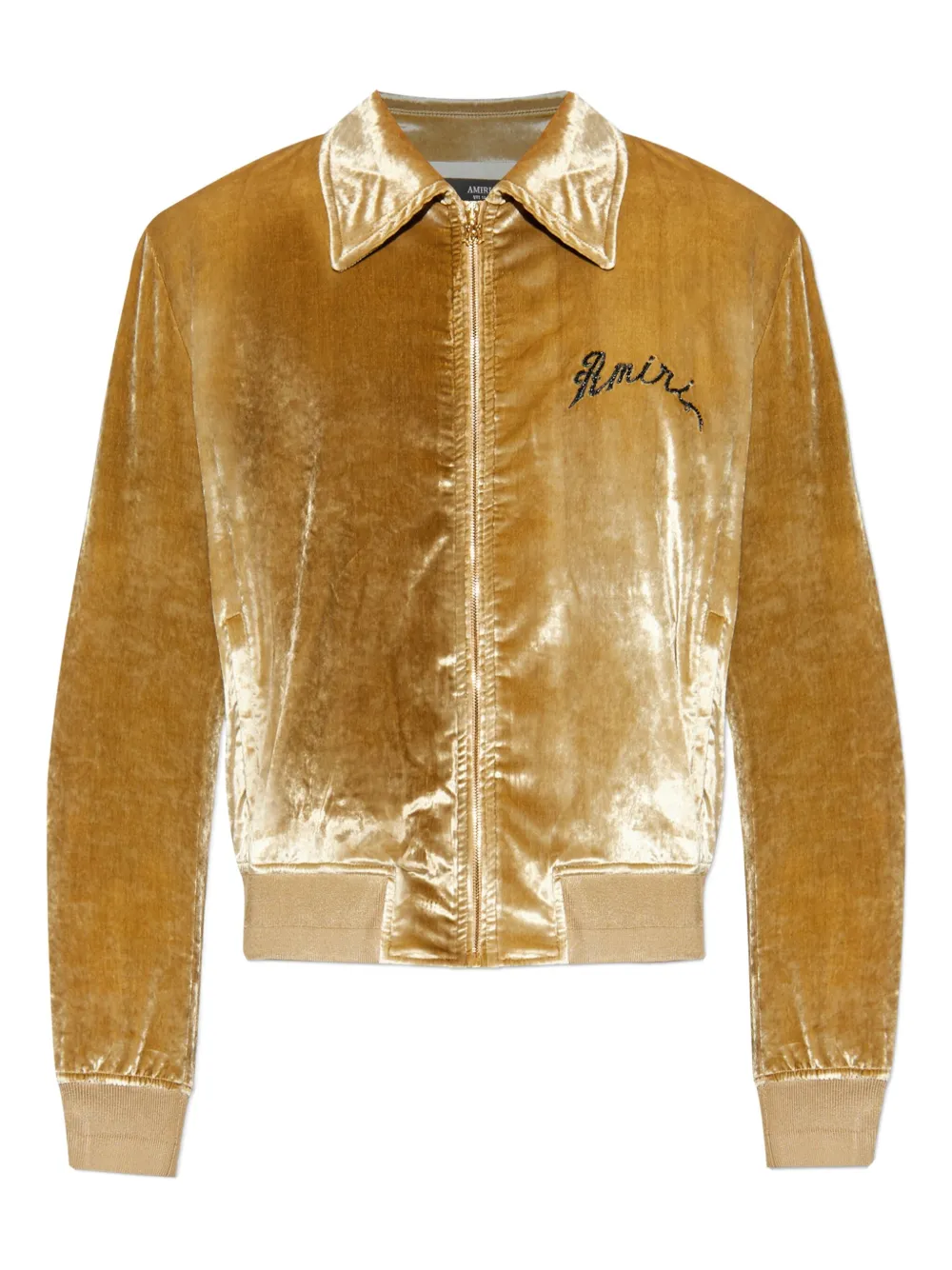 

Куртка с вышивкой логотипа AMIRI, желтый