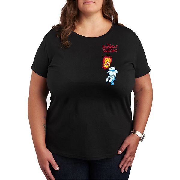 

Футболка с принтом Heat Miser & Snow Miser Plus Size Licensed Character, Black, Белый, Футболка с принтом Heat Miser & Snow Miser Plus Size Licensed Character, Black