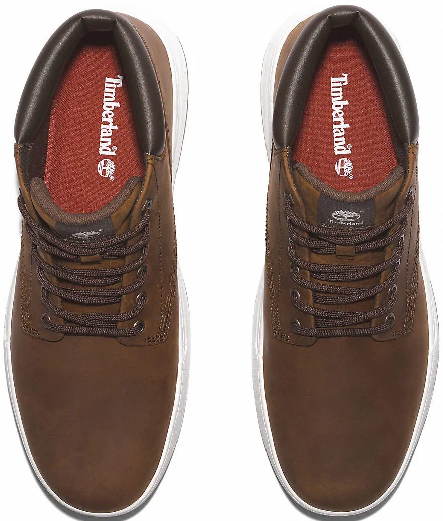 Мужские ботинки Timberland MAPLE GROVE кожаные на шнуровке, коричневый — фото 4