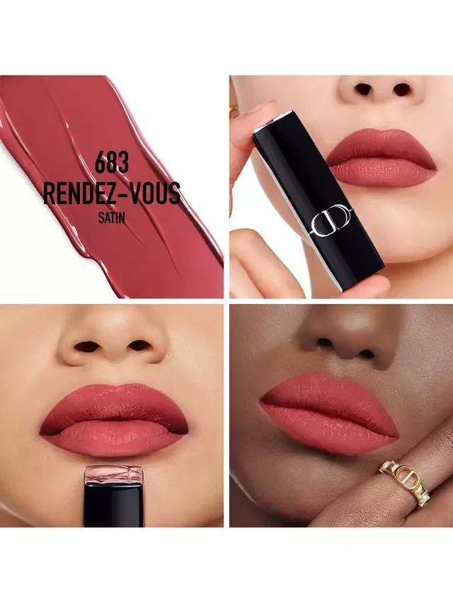 Сменный блок помады Rouge Dior Couture Colour Lipstick - сатиновое покрытие DIOR, 683 Rendez Vous — фото 2