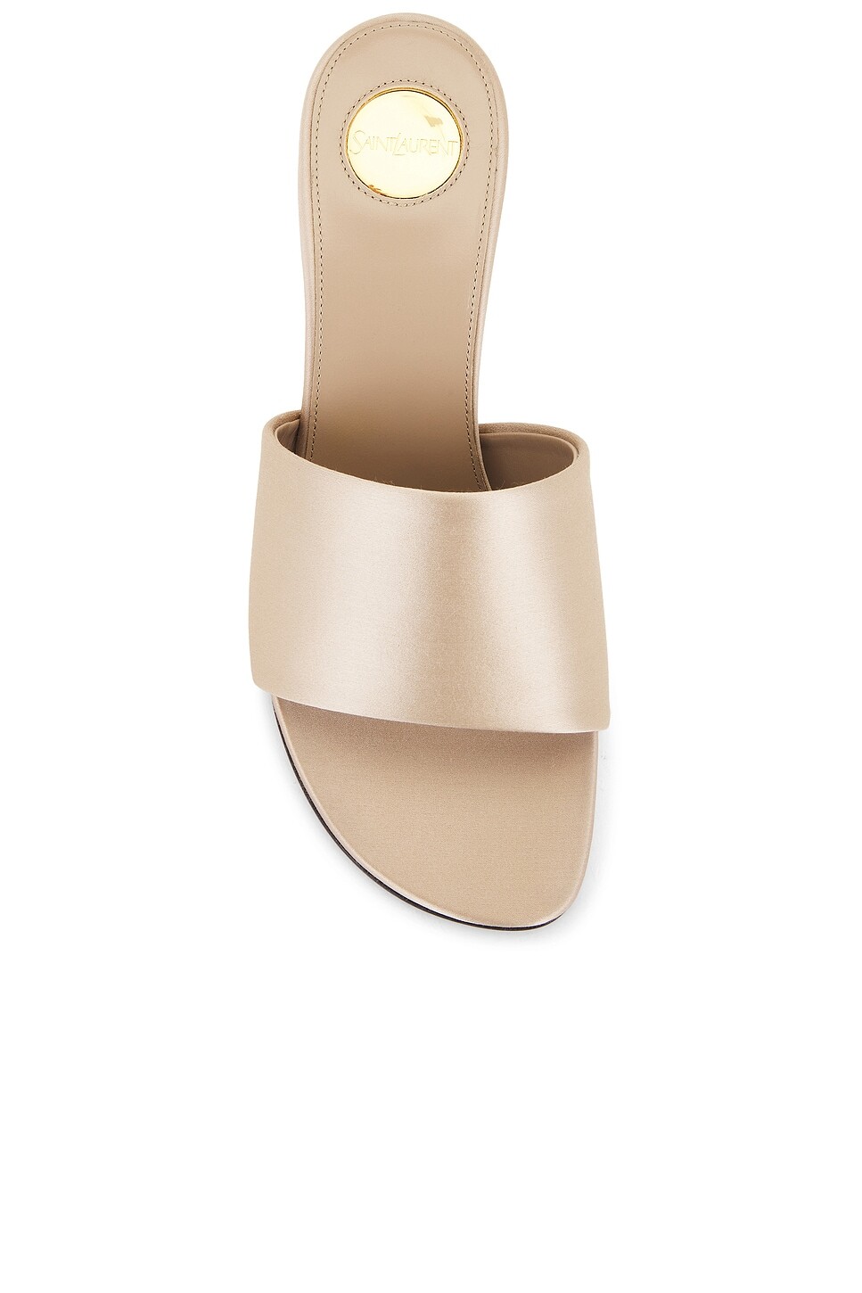 Мюли женские Bridget Mule Saint Laurent, цвет Partridge Pink — фото 4