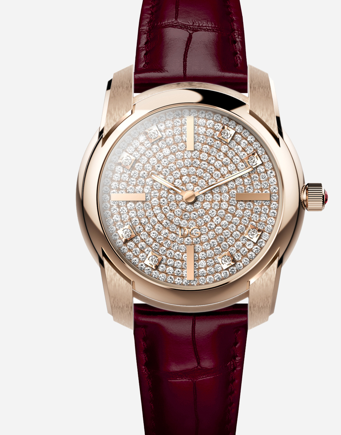 DOLCE & GABBANA Часы DG7 Pavé из красного золота — фото 2