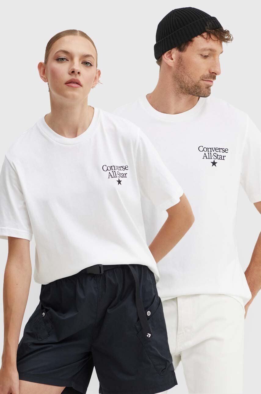 

Хлопковая футболка Converse, белый