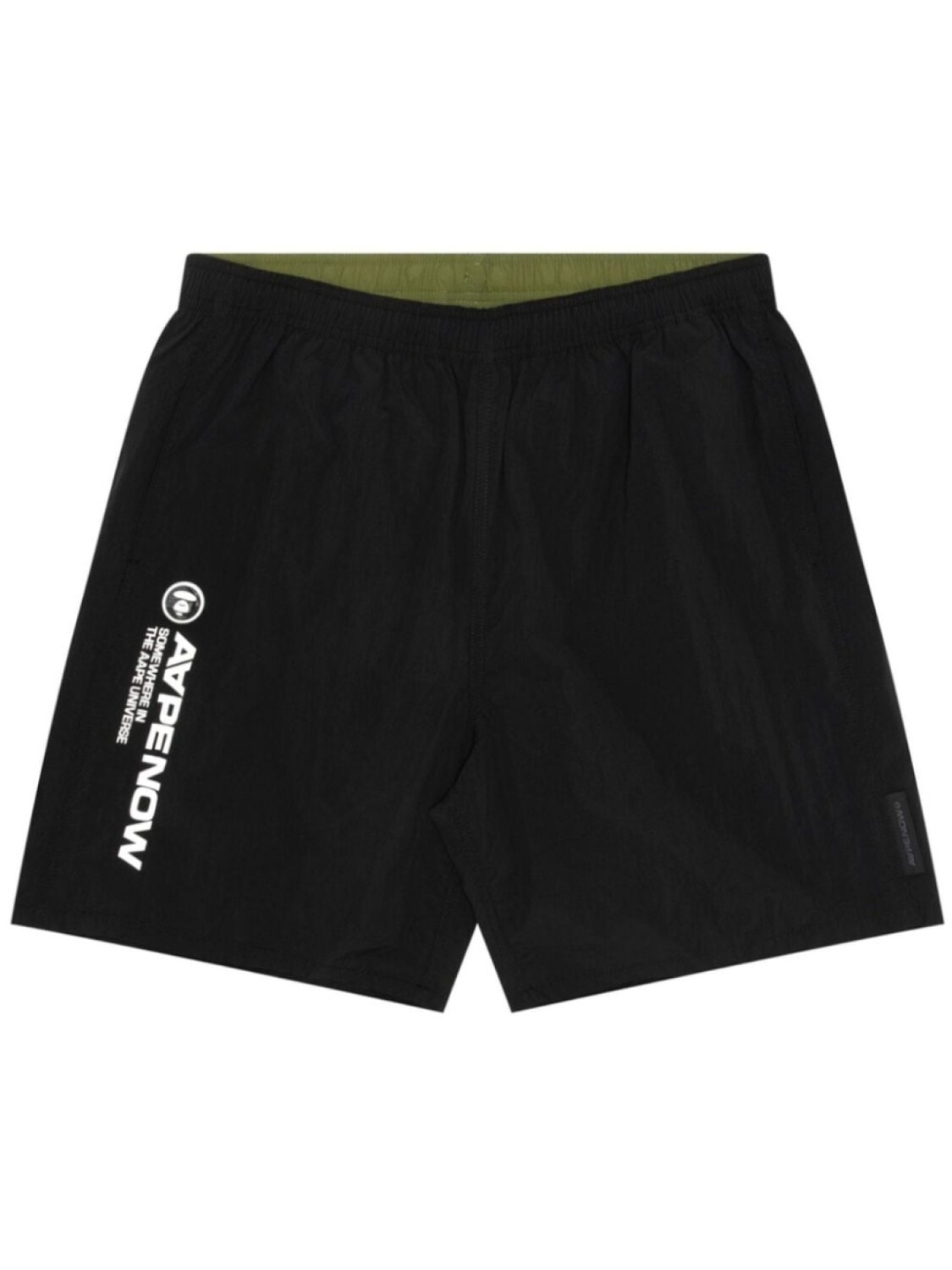 

A Bathing Ape шорты с эластичным поясом и логотипом, черный