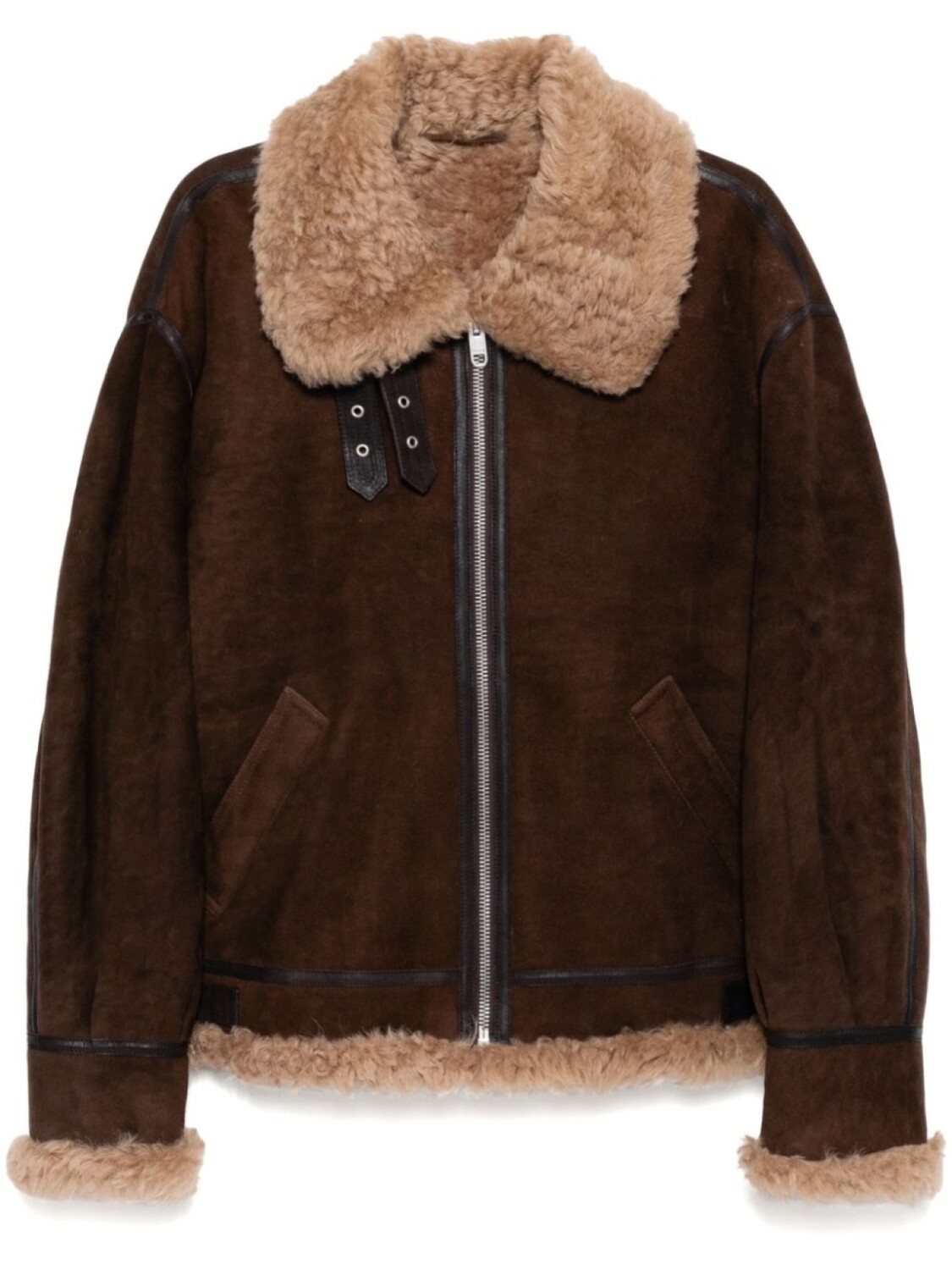 

Куртка с подкладкой из овчины Bally, коричневый