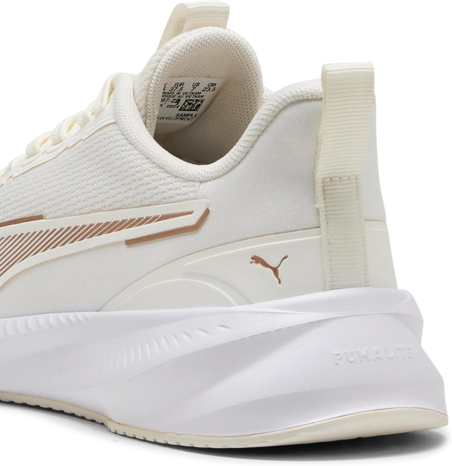Кроссовки PUMA Unisex-Adult Flyer Lite 3, белый/золотой — фото 2