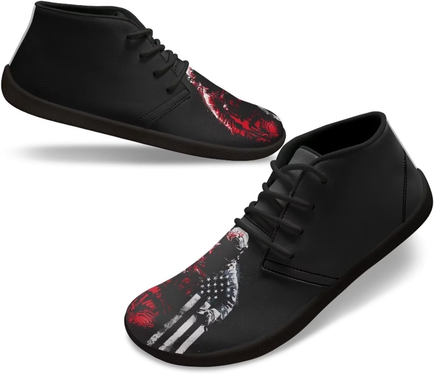 

Мужские босоножки Barefoot, модные кроссовки с широкой носочной частью, удобные для тренировок, противоскользящие, для бега и ходьбы на открытом воздухе, размер US 5-14 Quxjehoe, American Flag Soldier