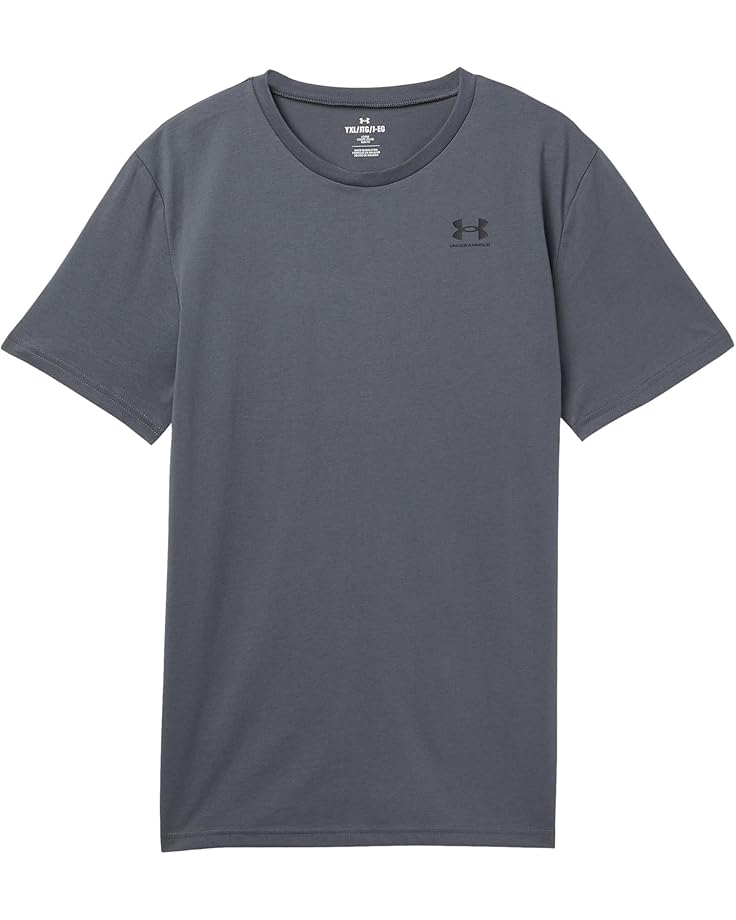 

Рубашка Under Armour Kids Sportstyle Left Chest Short, цвет Pitch Gray/Black