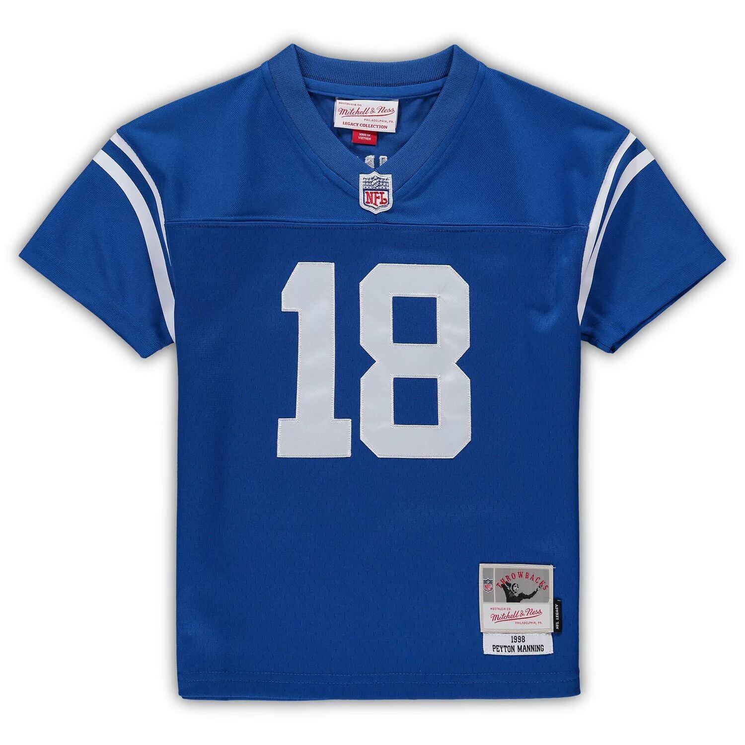 Джерси Митчелл и Несс Пейтон Мэннинг для дошкольников Royal Indianapolis Colts Retired Legacy Unbranded — фото 2