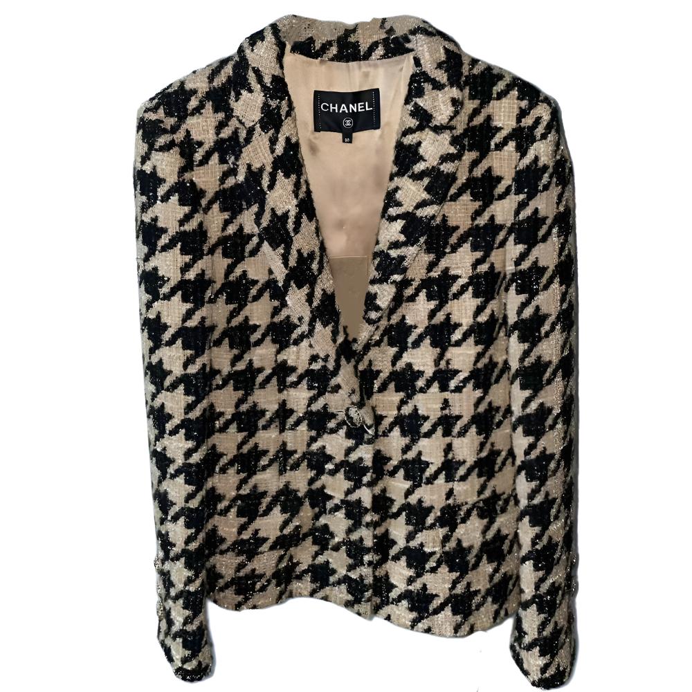 

CHANEL Куртка женская черно-белая, Black White