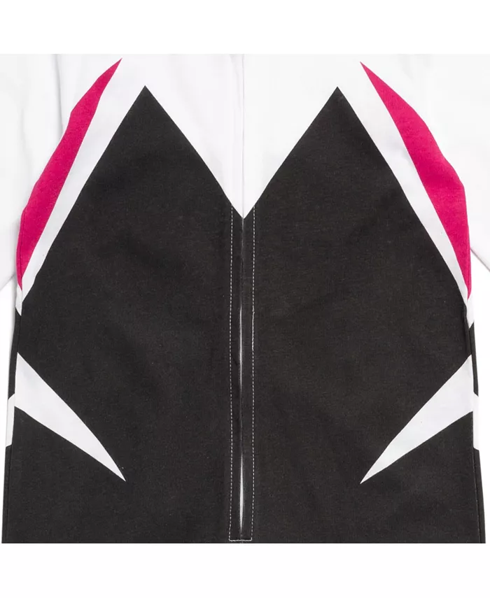 Детский комбинезон Marvel Spider-Gwen Ghost Spider с молнией для девочек, новорожденные и старше Spider-Man, белый — фото 3